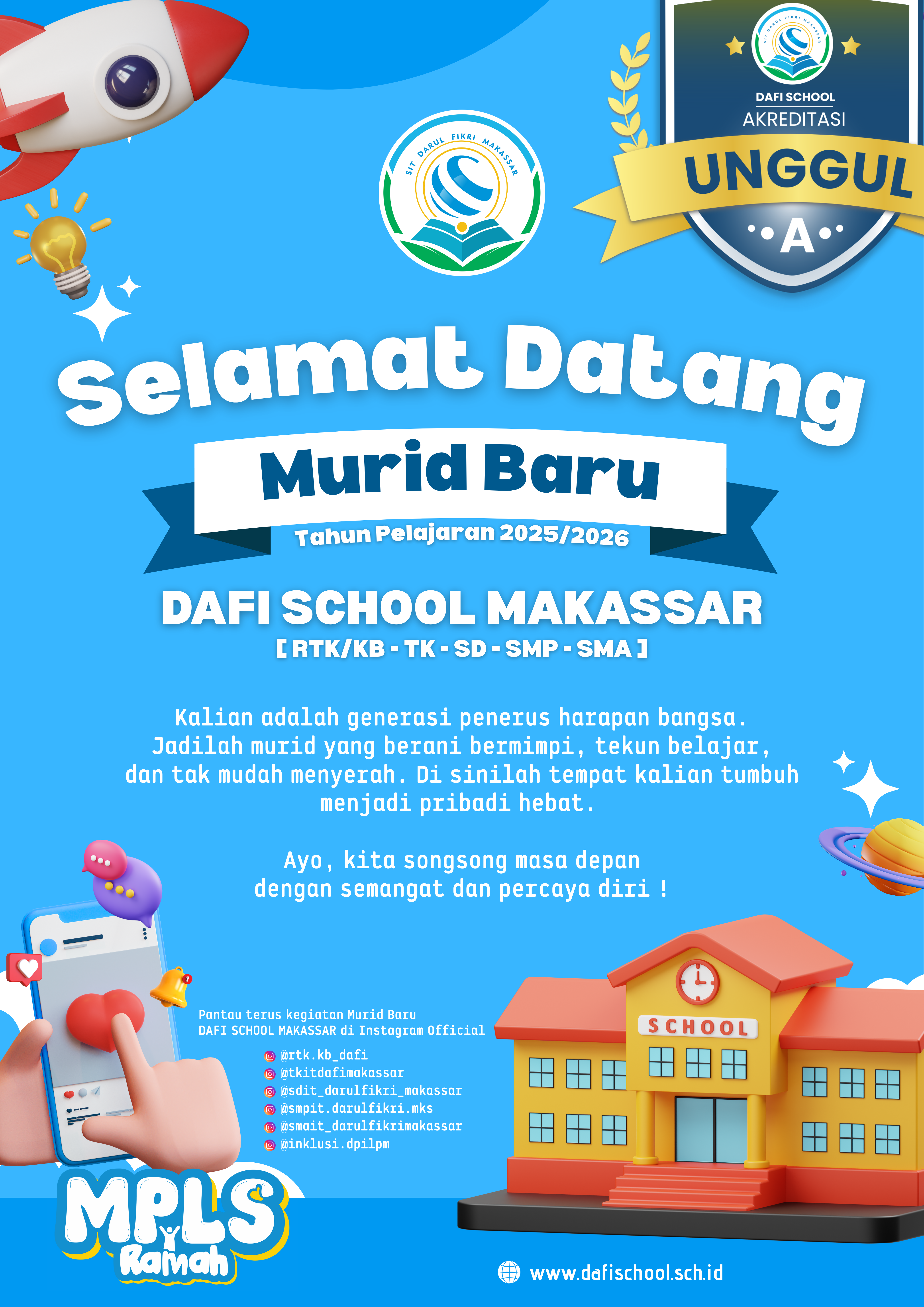 Hari Baru, Harapan Baru: DAFI School Makassar Sambut Murid Baru dengan Hangat dan Penuh Arti